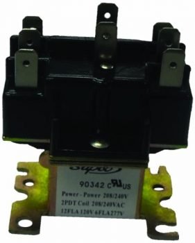 Supco 90340 General Purpose Switching Relay, 24 V Coil Voltage, Double Pole Double Throw Contacts