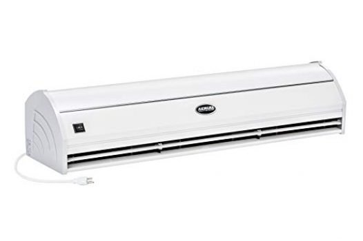 Wall Mounted Air Curtain Fan - White 40 Inch Air Door - UL Certified Commercial Super Power Indoor Over Door Fan with Heavy Duty Door Limit Switch by DuraSteel Aerial Titan-2