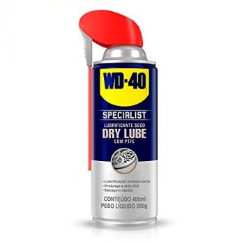 WD-40 Specialist Dirt & Dust Resistant Dry Lube PTFE Spray with SMART STRAW SPRAYS 2 WAYS, 10 OZ