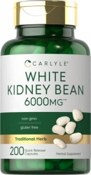 White Kidney Bean Carb Blocker | 6000mg | 200 Count | Non-GMO & Gluten Free Extract | by Carlyle