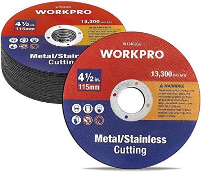 WORKPRO 20-Pack Cut-Off Wheels, 4-1/2 x 7/8-inch Metal&Stainless Steel Cutting Wheel, Thin Metal Cutting Disc for Angle Grinder