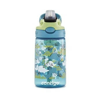 Contigo Kids Water Bottle with Redesigned AUTOSPOUT Straw, 14 oz., Dino