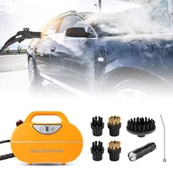 Handheld Steam Cleaner, WICHEMI Upgraded 1800W High Temperature Steam Cleaner for Car with Torch, Portable Electric Steam Cleaning Machine for Home Use, Car Detailing and Kitchen