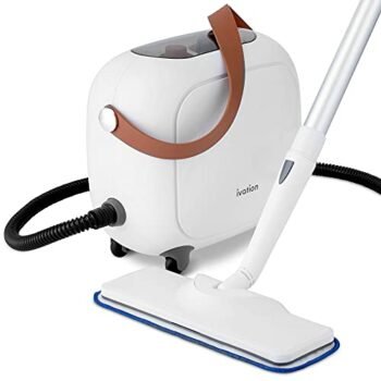 Ivation All in One Household Steam Cleaner with 17 Accessories, Multi-Purpose Chemical-Free Cleaning and Sanitizing System for Floor, Bed Bugs, Clothes, Ovens, Curtains and Carpet