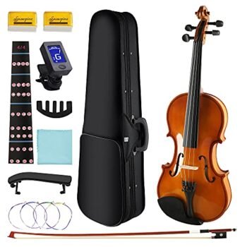 DEBEIJIN Adults Kids Violin - Premium Violin for Kids Beginners - Ready To Play 4/4 Violin - Handcrafted Student Beginner Violin