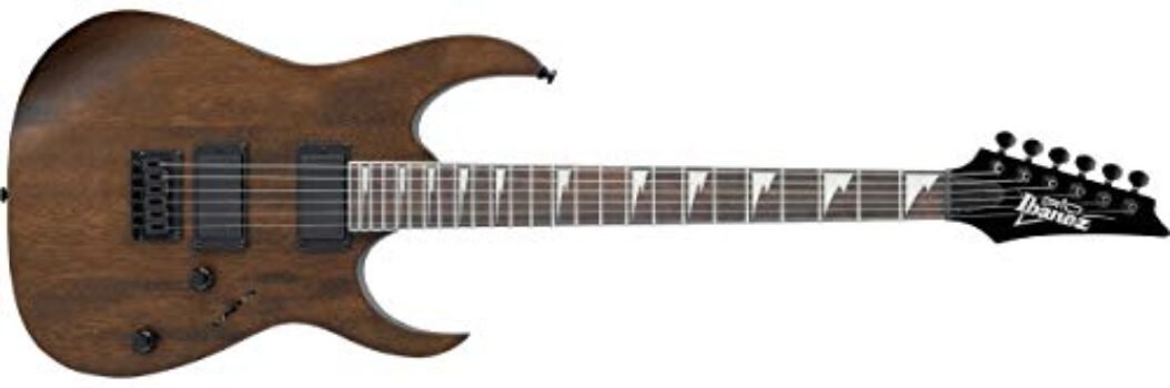 Ibanez GRG 6 String Solid-Body Electric Guitar, Right, Walnut Flat, Full (GRG121DXWNF)