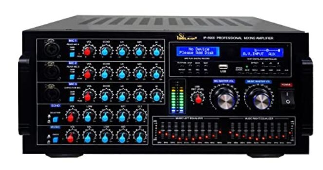 IDOLmain IP-5900 Professional 6000W Karaoke Mixing Amplifier/w Echo & Delay Control, Optical/HDMI Inputs New