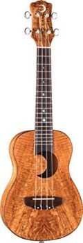 Luna Exotic Series Spalt Maple Concert Ukulele with Crescent Moon Soundhole