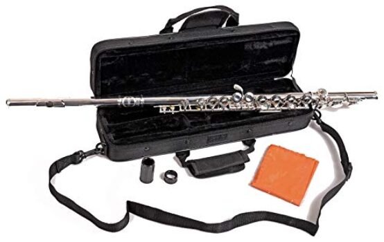 New! Herche Superior Flute M2 Upgraded! | Professional Grade Musical Instruments for All Levels | SOLID NICKEL-SILVER | Complete Set, Shoulder Carry Case, Cleaning Rod, Tenon protectors, Service Plan