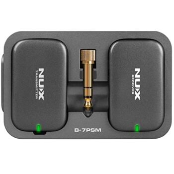 NUX B-7PSM 5.8 GHz Wireless in-Ear Monitoring System, Charging Case Included, Stereo Audio transmitting