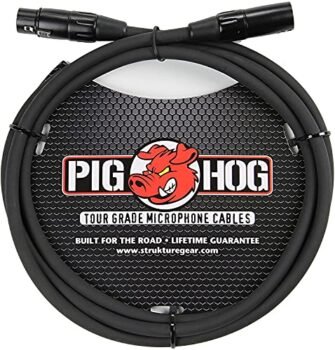 Pig Hog PHM6 High Performance 8mm XLR Microphone Cable, 6 Feet