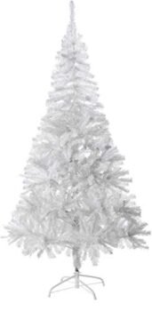 Amazing Seasons 6 Ft. White Christmas Tree | Snow White Branches with Sturdy Metal Base | Unlit Artifical White Pine (AU-IT6-600-WHT)