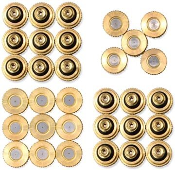 Aootech 32 Pack Brass Misting Nozzles for Outdoor Cooling System, 0.012” Orifice (0.3 mm) 10/24 UNC