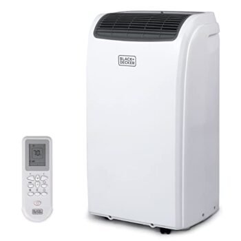BLACK+DECKER Air Conditioner, 12,000 BTU Air Conditioner Portable for Room and Heater up to 550 Sq. Ft, 4-in-1 AC Unit, Dehumidifier, Heater, & Fan, Portable AC with Installation Kit & Remote Control