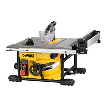 DEWALT Table Saw, 8-1/4 Inch, Compact for Jobsites, 15 Amp Motor (DWE7485)