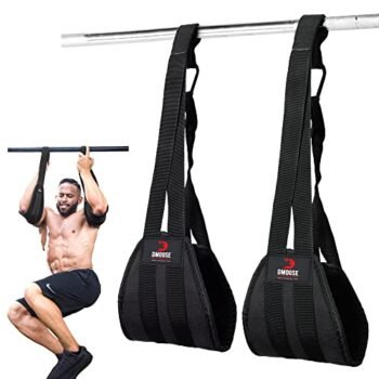 DMoose Ab Straps for Abdominal Muscle Building, Arm Support for Ab Workout, Hanging Ab Straps for Pull Up Bar Attachment, Ab Exercise Gym pullup Equipment for Men Women