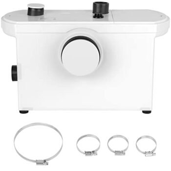Ekomx Macerator Sewerage Sump Pump with Impeller Blades,600W 110V High Efficiency Energy saving toilet pump,Basement Kitchen Bathroom Pump,RV Sewage Treatment Pump for Laundry and Sink