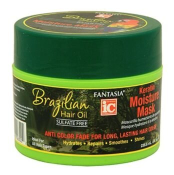 Fantasia IC Brazilian Hair Oil Keratin Moisture Mask Sulfate-Free, 8.0 Ounce