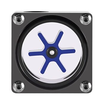 Fosa Flow Meter Indicator, G1/4 Threaded 6 Impeller 3 Ways for PC Computer Water Cooling System