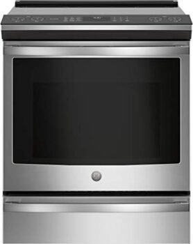 GE Profile™ 30" Smart Slide-In Fingerprint Resistant Front-Control Induction and Convection Range with No Preheat Air Fry