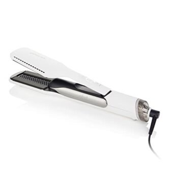 ghd Duet Style | 2-in-1 Flat Iron Hair Straightener + Hair Dryer, Hot Air Styler to Transform Hair from Wet to Styled | White