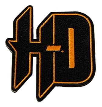 Harley-Davidson 2.65 in Embroidered H-D Emblem Sew-On Patch - Black & Orange