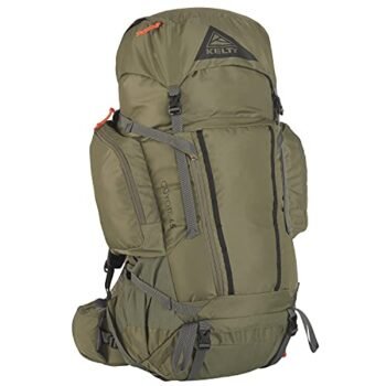 Kelty Coyote 60-105 Liter Internal Frame Backpack - Hiking, Backpacking, Travel, Hydration Compatible, Fully Adjustable (65L / Dark Olive)