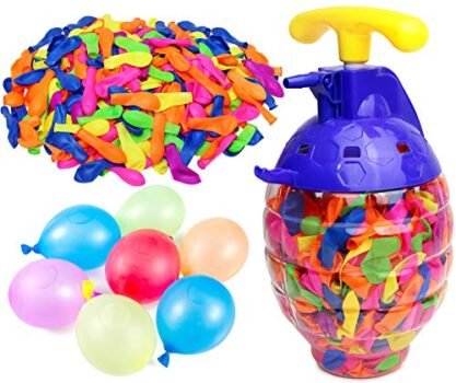 Kiddie Play Water Balloons for Kids with Filler Pump (500 Balloons)