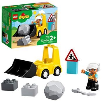 LEGO DUPLO Town Bulldozer Construction Vehicle 10930 Toy Set, Early Development and Activity Toys, Gift for Toddlers, Boys & Girls Age 2 Plus Years Old