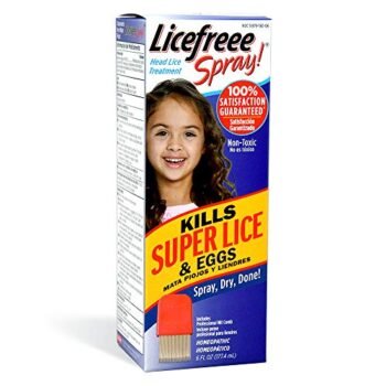 Licefreee Spray! Tec Labs Head Lice Spray - Includes Professional Metal Nit and Lice Comb, 6 Fl Oz (Pack of 1)