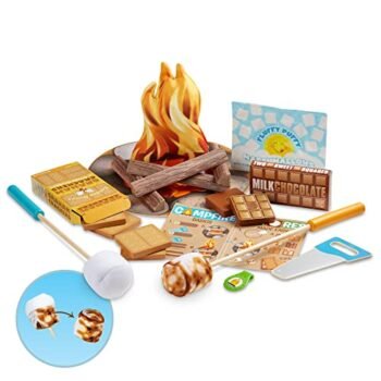 Melissa & Doug Let's Explore Campfire S'Mores Play Set - Play Campfire Sets For Kids Ages 3+