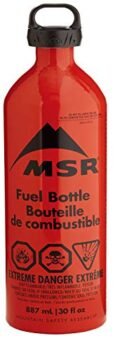 MSR Liquid Fuel Bottle, 30 Ounce, Red