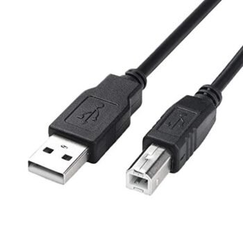 Printer Cable to Computer USB Printer Scanner Cable High Speed A Male to B Male Cord Compatible with HP, Canon, Dell, Epson, Lexmark, Xerox, Samsung and More (5FT)