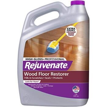 Rejuvenate Professional Wood Floor Restorer and Polish with Durable Finish Easy Mop On Application High Gloss Finish 128oz