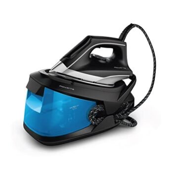 Rowenta VR83421U1 400-Holes, Compact Steam Station 1500-Watt, Advanced 1.7 L Water Capacity, Black, 350 g/minute steam output