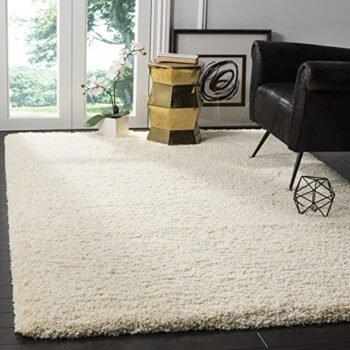 SAFAVIEH California Premium Shag Collection 5'3" x 7'6" Ivory SG151 Non-Shedding Living Room Bedroom Dining Room Entryway Plush 2-inch Thick Area Rug