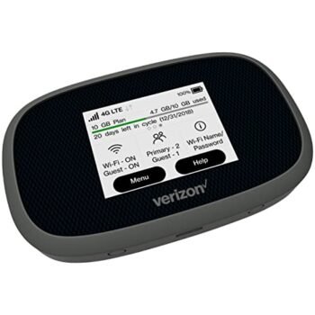 Verizon Jetpack Hotspot WiFi Device - 4G LTE MiFi 8800L | Mobile Hotspot Device Portable WiFi Hotspot | Hot Spots for WiFi with Case, Screen Protector, Additional Battery | Mobile WiFi Hotspot