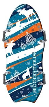 Wham-O Snowboogie Alpine Rocket 48" | Double Rider Snow Foam Sleds | PE Foam Core Sled with Soft Handles | Slick Bottom for Speed & Control | Snow Sledding for Adults & Children