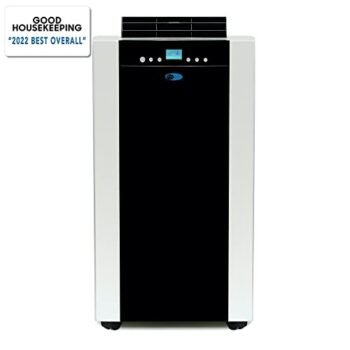 Whynter ARC-14S 14,000 BTU Dual Hose Portable Air Conditioner with Dehumidifier and Fan for Rooms Up to 500 Square Feet, Includes Activated Carbon Filter & Storage Bag, Platinum/Black, AC Unit Only