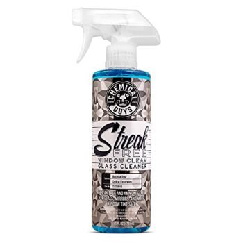 Chemical Guys CLD30016 Streak Free Glass & Window Cleaner (Works on Mirrors, Navigation Screens & More; Car, Truck, SUV and Home Use), Ammonia Free & Safe on Tinted Windows, 16 fl oz