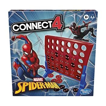 Connect 4: Marvel Spider-Man Edition, Connect 4 Gameplay, Strategy Game for 2 Players, Fun Board Game for Kids Ages 6 and Up (Amazon Exclusive)