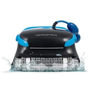 Dolphin Nautilus CC Plus Robotic Pool Vacuum Cleaner — Wall Climbing Capability — Easy-Access Top Load Filters for Easy Maintenance — Ideal for All Pool Types up to 50 FT in Length