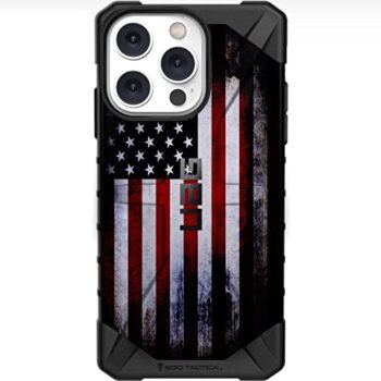 EGO TACTICAL UAG Urban Armor Gear Case for iPhone 14 Pro Max [6.7" Screen] Limited Edition in The USA American Flag Tattered Reversed