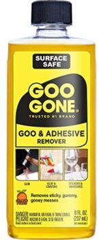 Goo Gone Adhesive Remover - 8 Ounce - Surface Safe Adhesive Remover Safely Removes Stickers Labels Decals Residue Tape Chewing Gum Grease Tar, Pack of 2