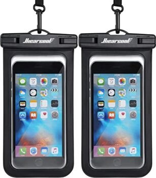 Hiearcool Universal Waterproof Case, Waterproof Phone Pouch Compatible for iPhone 14 13 12 11 Pro Max XS Plus Samsung Galaxy S22 Cellphone Up to 8.3", IPX8 Cellphone Dry Bag for Vacation-2 Pack