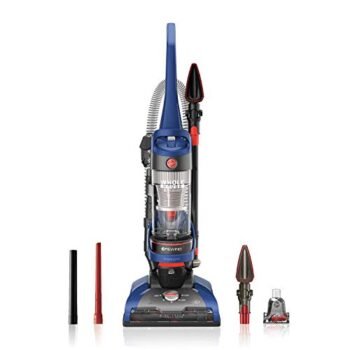 Hoover WindTunnel 2 Whole House Rewind Corded Bagless Upright Vacuum Cleaner with Hepa Media Filtration,UH71250, Blue