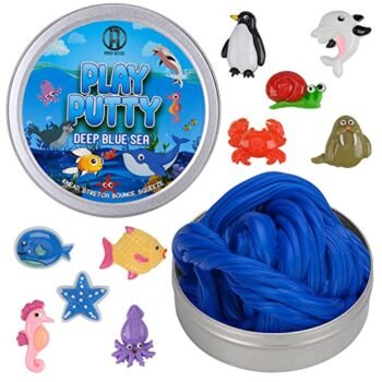 INNER-ACTIVE Play Putty Therapy Putty for Kids with Charms Deep Blue Sea Theraputty Soft Resistance, Increase Fine Motor Skills and Finger Strength, Physical and Occupational Therapy Toy