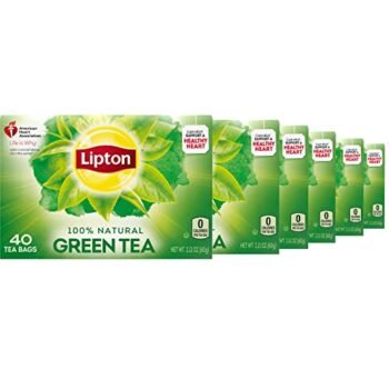 Lipton Tea Bags, Green Tea, Can Help Support a Healthy Heart, 40 Tea Bags, 6-Box Count