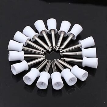 Lock Type Rubber Toothpaste Polishing Brush Toothbrush Protection Cup Set 100 Pcs