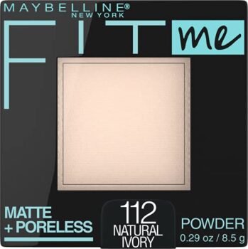 Maybelline Fit Me Matte + Poreless Pressed Face Powder Makeup, Natural Ivory, 1 Count